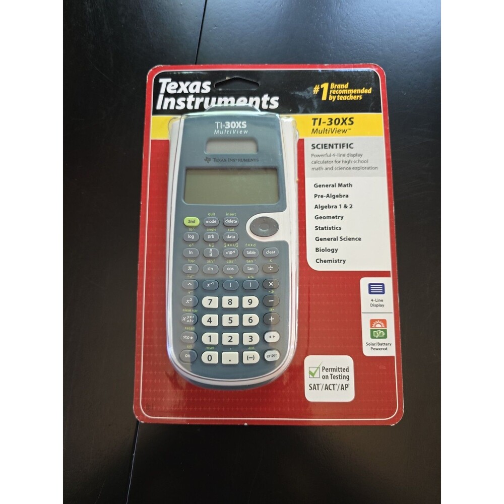 NEW Texas Instruments TI-30XS MultiView Scientific Calculator - Sealed - SAT/ACT